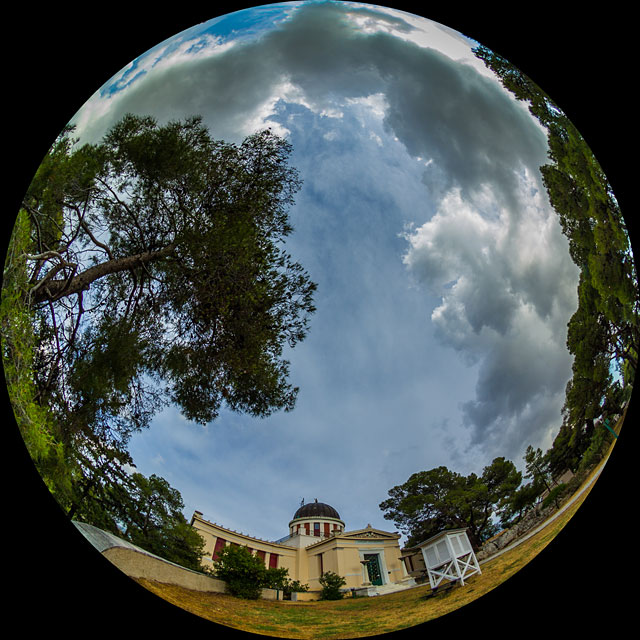 Clouds dancing over the Athens Observatory