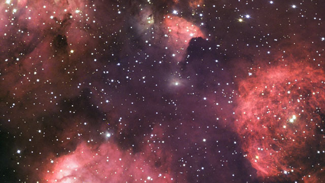 Panning across the Cat’s Paw Nebula