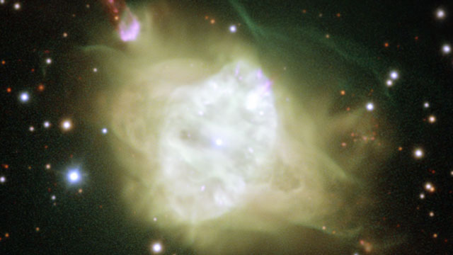 Detailní pohled na planetární mlhovinu Fleming 1 dalekohledem ESO/VLT