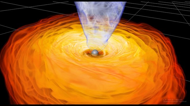 Magnetohydrodynamická simulace černé díry