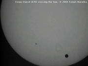 Venus and ISS Transits