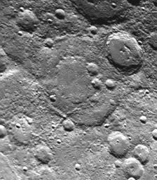 Mariner 10 photo of Mercury's surface