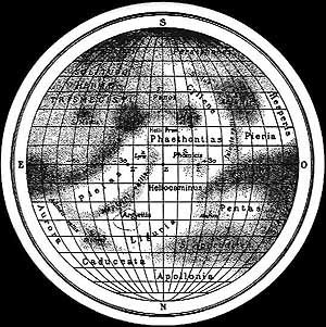 Antoniadi's map of Mercury