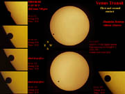 Venus Transit - First and Second Contact
