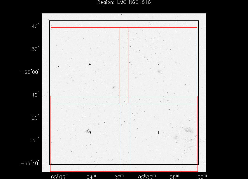optical shallow strategy for LMC NGC1818