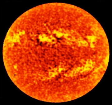 ALMA image of solar disc at 1.25mm 