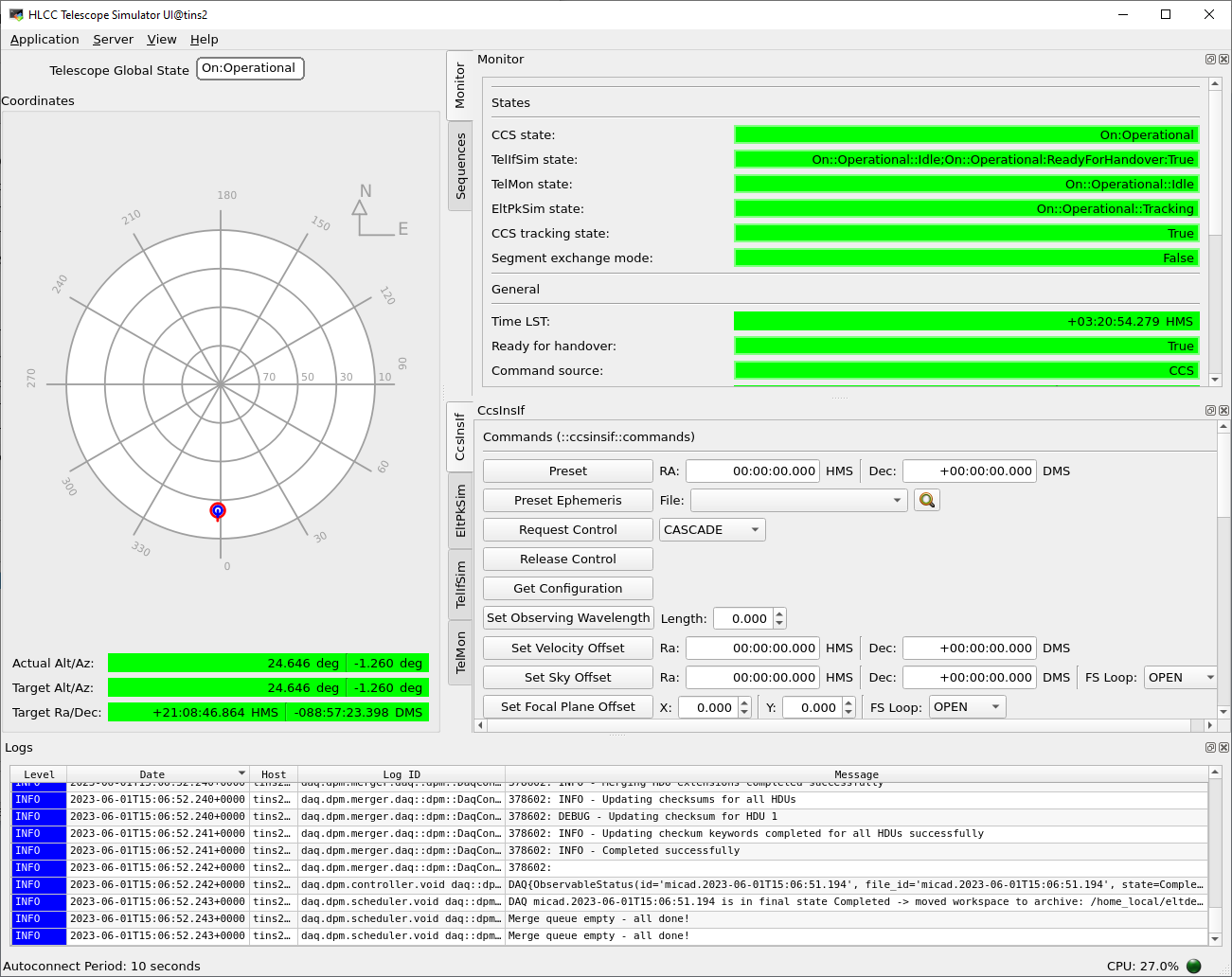 HLCC Telescope Simulator GUI