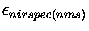 $\epsilon_{nirspec(nms)}$