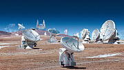 Montage av observatorierna i Event Horizon Telescope (dag)