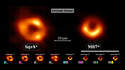 Agrupación y promedio de las imágenes de Sagitario A* y M87*