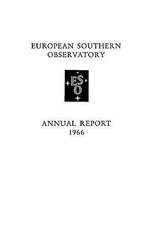 ESO Annual Report 1966
