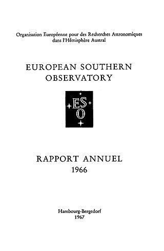 ESO Annual Report 1966 (French)