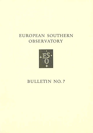Bulletin 07 - European Southern Observatory 