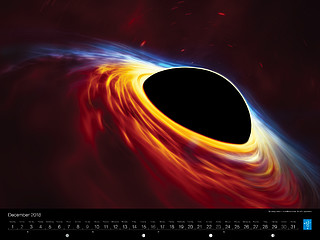 December – Spinning black hole swallows a star