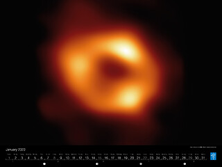 January - First image of the Milky Way’s central black hole
