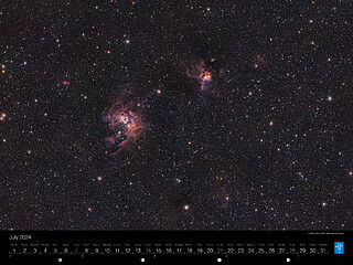 July - VISTA’s view of NGC 3603 and NGC 3576