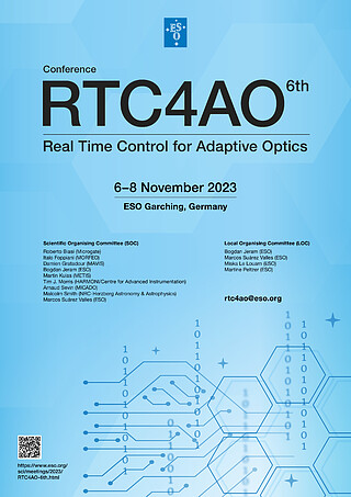 RTC4AO 6th: Real Time Control for Adaptive Optics (November 6-8, 2023)