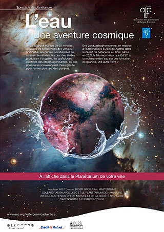 Poster: "L'eau: Une Aventure Cosmique" (French)