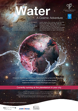 Poster: "Water: a Cosmic Adventure" (English)