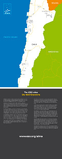ALMA ESO Sites Exhibition Panel (85 x 216 cm, English and German)