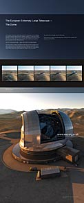 E-ELT Dome exhibition panel (90 x 216 cm, English)