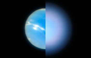 Neptune from the VLT with MUSE Narrow Field Mode adaptive optics