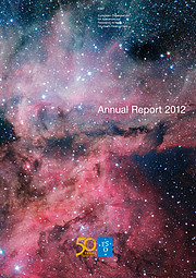 Titelseite des ESO-Jahresberichts 2012
