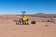 Mars rover being tested near the Paranal Observatory