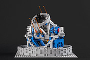 The LEGO® VLT model shows off its laser guidance system