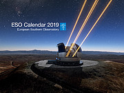 Capa do Calendário do ESO para 2019