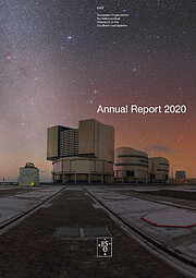 Titelseite des ESO-Jahresberichts 2020