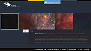 Screenshot of astroimages application for smartTVs