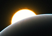 Planet with superstorm (artist's impression)