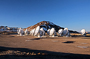 Nineteen ALMA antennas on the Chajnantor plateau