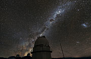 The Milky Way over the Danish 1.54-metre telescope at La Silla