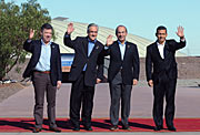 The Presidents of the four countries in the Pacific Alliance