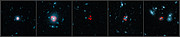 ALMA:n kuvia gravitaatiolinssin muovaamista, etäisistä, tähtiä muodostavista galakseista