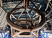 Screenshot from IMAX® 3D movie Hidden Universe showing the interior of the Very Large Telescope