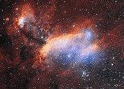 Imagem de pormenor da Nebulosa do Camarão obtida com o VST do ESO