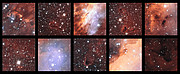 Imagens de pormenor da Nebulosa do Camarão obtidas com o VST do ESO