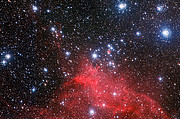 O enxame estelar NGC 3572 e o seu meio circundante