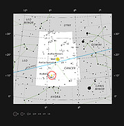 Tähtijoukko Messier 67 Ravun tähdistössä