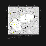 Stjernehoben NGC 3590 i stjernebilledet Kølen