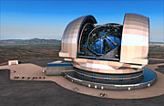 Artist’s impression van de European Extremely Large Telescope