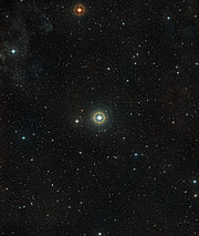 Visión de amplio campo del cielo que rodea a la estrella 51 Pegasi 