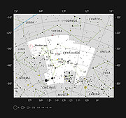 La estrella triple HD 131399 en la constelación de Centauro