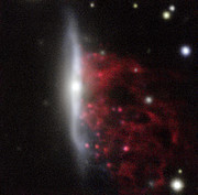 Un ejemplo de galaxia medusa