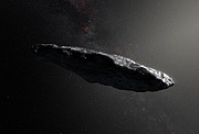 Ilustración del asteroide interestelar 'Oumuamua