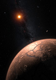 Artist’s impressions of the TRAPPIST-1 planetary system