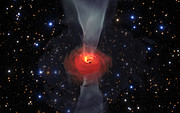 Simulazione di un buco nero supermassiccio
